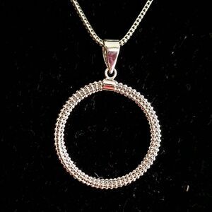 STERLING PENDANT ON 20" SNAKE CHAIN